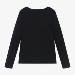 Chloé-Girls Blue Floral Embroidered Top | Childrensalon Outlet