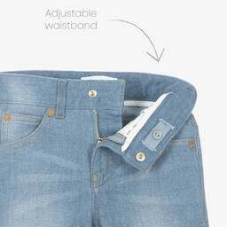 Chloé-Синие джинсы в стиле пэчворк | Childrensalon Outlet