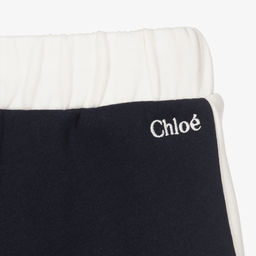 Chloé-Girls Blue Sweatshirt Shorts | Childrensalon Outlet