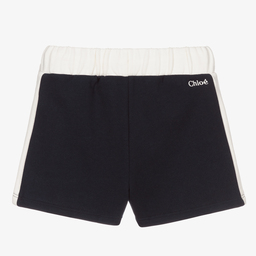 Chloé-Girls Blue Sweatshirt Shorts | Childrensalon Outlet