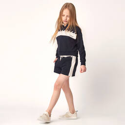 Chloé-Girls Blue Sweatshirt Shorts | Childrensalon Outlet