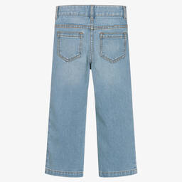 Chloé-Широкие голубые джинсы для девочек | Childrensalon Outlet