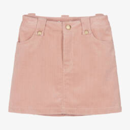 Chloé-Girls Blush Corduroy Mini Skirt | Childrensalon Outlet