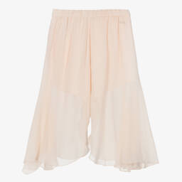Chloé-Girls Blush Silk Crêpe Pants | Childrensalon Outlet