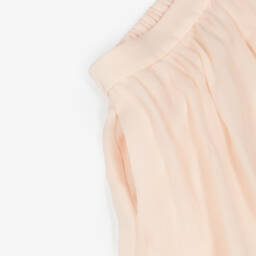 Chloé-Girls Blush Silk Crêpe Pants | Childrensalon Outlet