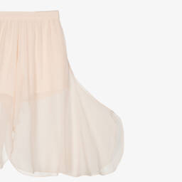 Chloé-Girls Blush Silk Crêpe Pants | Childrensalon Outlet