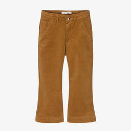 Chloé-Girls Brown Corduroy Trousers | Childrensalon Outlet
