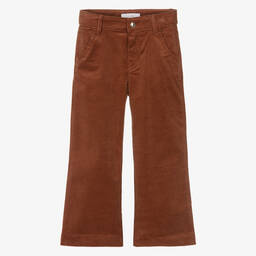 Chloé-Girls Brown Corduroy Trousers | Childrensalon Outlet