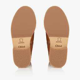 Chloé-Girls Brown Suede & Leather Boots | Childrensalon Outlet