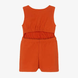 كلوي-بلاي سوت قطن عضوي لون برتقالي للبنات | Childrensalon Outlet