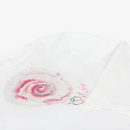 Chloé-Girls Cotton Spiral Design Top | Childrensalon Outlet