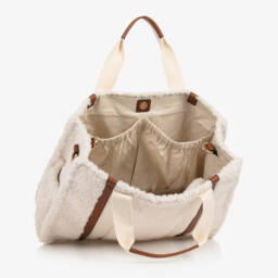 Chloé-Girls Cozy Ivory Fleece Bag | Childrensalon Outlet