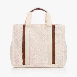 Chloé-Girls Cozy Ivory Fleece Bag | Childrensalon Outlet