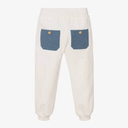 Chloé-Girls Cream Organic Cotton Trousers | Childrensalon Outlet
