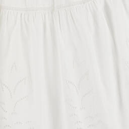 Chloé-Girls Elegant Ivory Cotton Skirt | Childrensalon Outlet