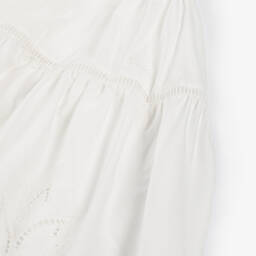 Chloé-Girls Elegant Ivory Cotton Skirt | Childrensalon Outlet
