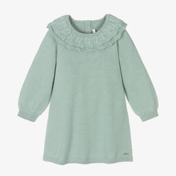 Chloé-Зеленое трикотажное платье для девочек | Childrensalon Outlet