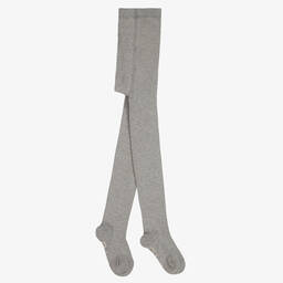 Chloé-Girls Grey Cotton Tights | Childrensalon Outlet