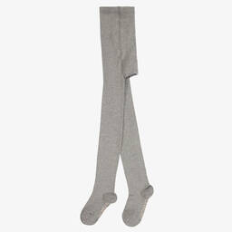 Chloé-Girls Grey Cotton Tights | Childrensalon Outlet