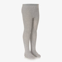 Chloé-Girls Grey Cotton Tights | Childrensalon Outlet