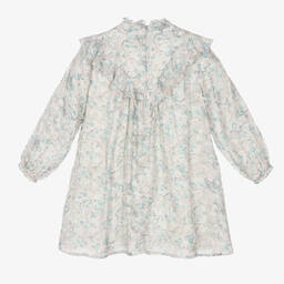 Chloé-Girls Grey High-Neck Dress | Childrensalon Outlet