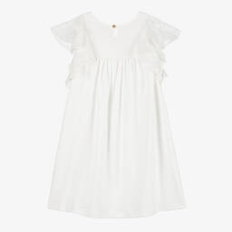 Chloé-Платье из кремового хлопка для девочек | Childrensalon Outlet