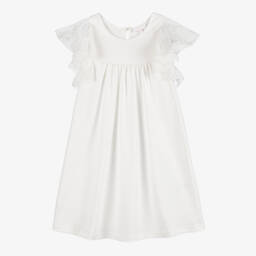 Chloé-Платье из кремового хлопка для девочек | Childrensalon Outlet