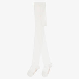 Chloé-Girls Ivory Cotton Tights | Childrensalon Outlet