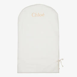 Chloé-Girls Ivory Floral Guipure Lace Dress | Childrensalon Outlet