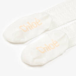 Chloé-كولون قطن لون عاجي | Childrensalon Outlet