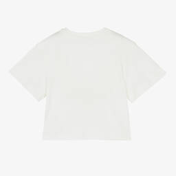 Chloé-Girls Ivory Pocket T-Shirt | Childrensalon Outlet