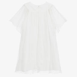 Chloé-Girls Ivory Silk Dress | Childrensalon Outlet
