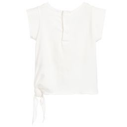 Chloé-Girls Ivory Toucan T-Shirt  | Childrensalon Outlet