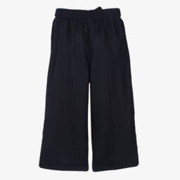 Chloé-Girls Linen Azure Wide-Leg Trousers | Childrensalon Outlet