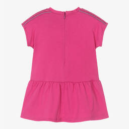 Chloé-Girls Magenta Pink Cotton Dress | Childrensalon Outlet
