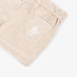 Chloé-Girls Natural Tone Cotton Knit Shorts | Childrensalon Outlet