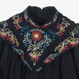 Chloé-Синяя блузка для девочек | Childrensalon Outlet