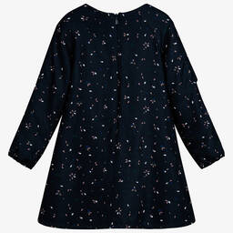Chloé-Girls Navy Blue Viscose Dress | Childrensalon Outlet
