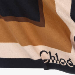 Chloé-Girls Navy Cotton Wool Cape | Childrensalon Outlet
