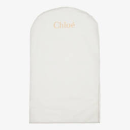 Chloé-Girls Navy Silk Embroidered Dress | Childrensalon Outlet