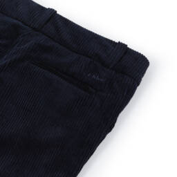 Chloé-Girls Navy Wide-Leg Corduroy Pants | Childrensalon Outlet