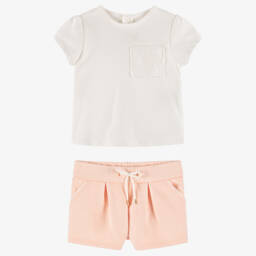 Chloé-Girls Pastel Cotton Knit Outfit | Childrensalon Outlet