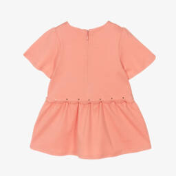 Chloé-Girls Pastel Cotton Scallop Frock | Childrensalon Outlet