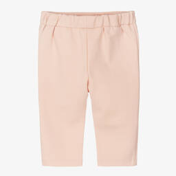 Chloé-Розовые хлопковые брюки с вышивкой | Childrensalon Outlet