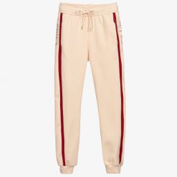Chloé-Girls Pink Cotton Joggers | Childrensalon Outlet