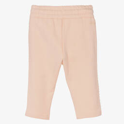 Chloé-Girls Pink Cotton Joggers | Childrensalon Outlet