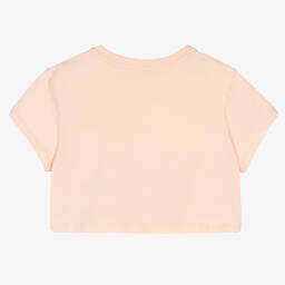 كلوي-تيشيرت قصير قطن عضوي لون زهري للبنات | Childrensalon Outlet