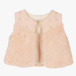 Chloé-جيليه أطفال بناتي فرو صناعي لون زهري | Childrensalon Outlet