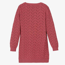 Chloé-Girls Pink Knitted Dress | Childrensalon Outlet