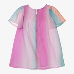Chloé-Girls Pink Ombré Cotton Dress | Childrensalon Outlet